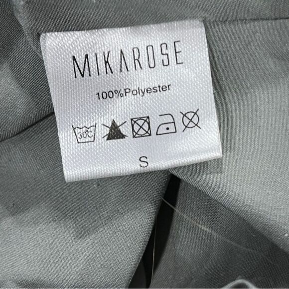 Mikarose Floral Print short sleeve Tiered mini Dress size small - Picture 11 of 13